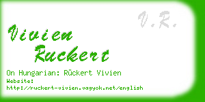 vivien ruckert business card