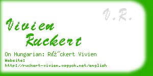 vivien ruckert business card